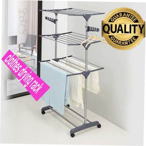 clothes drying rack fold laundry garment dryer hanger 杆衣架