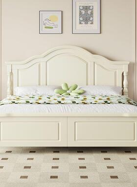 美轻奢实木床1.8米双人大双床式房现代简约出租人床储物成人C3035