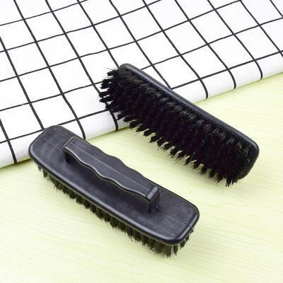 Pure black, curved non-slip handle, bent long soft bristle l