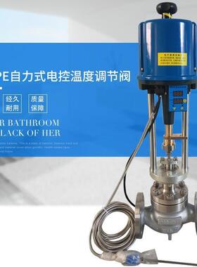 ZZWPE-16P电动温度调节阀DN65高温蒸汽导热油电动温度控制阀DN100