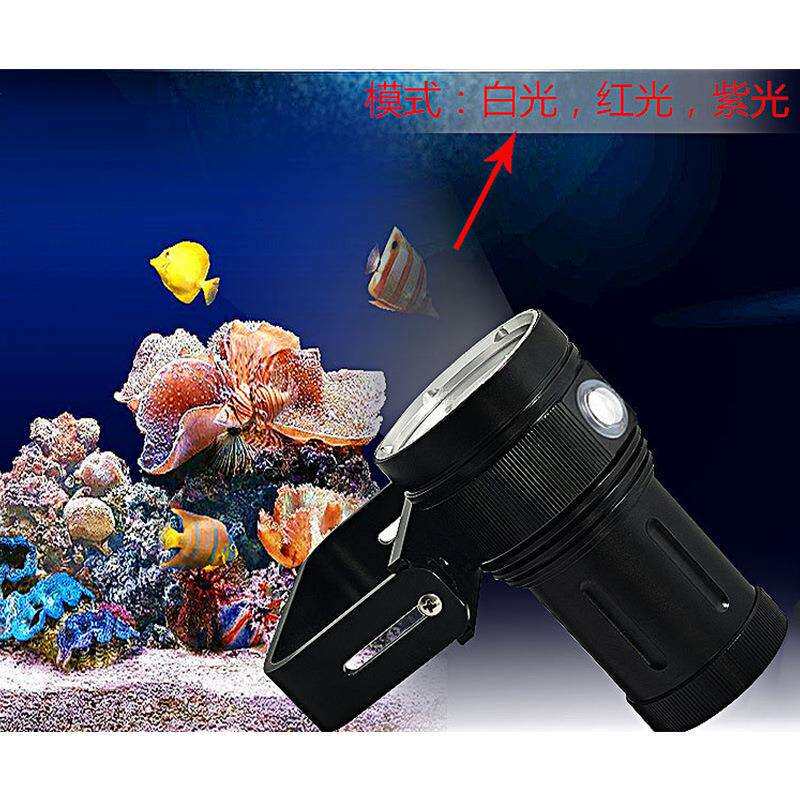 A-10 手电筒 专业潜水摄影补光手电 大功率相机灯 摄影灯