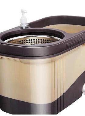 百家好世自动拖把桶旋转拖把家用免手洗懒人墩布甩干脱水拖布带桶