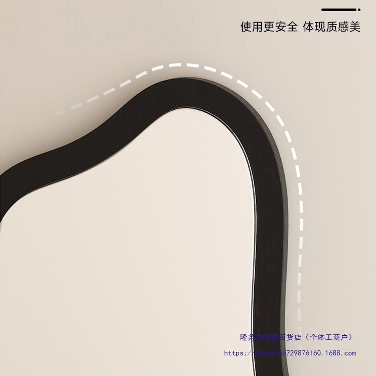 中古化10032307关妆镜梳妆台镜复子客厅玄古装镜可壁挂桌面饰梳妆