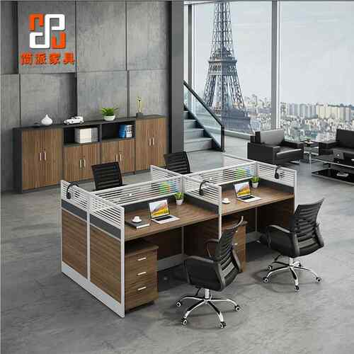 员屏职风办公桌 铝JP-PF-10合金钢架隔断工位工办员公卡位办公 室