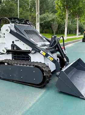 小带滑移式装载机多功能大功率铲车工地室70634履内装修前卸式铲