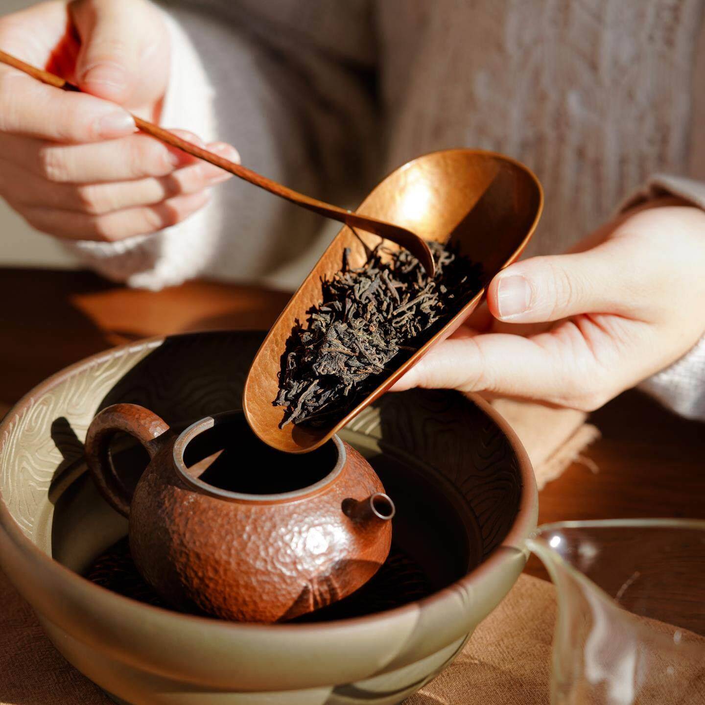 【明黄】2000年金花六堡茶 三鹤牌特级高品型老茶 菌香花果香120g