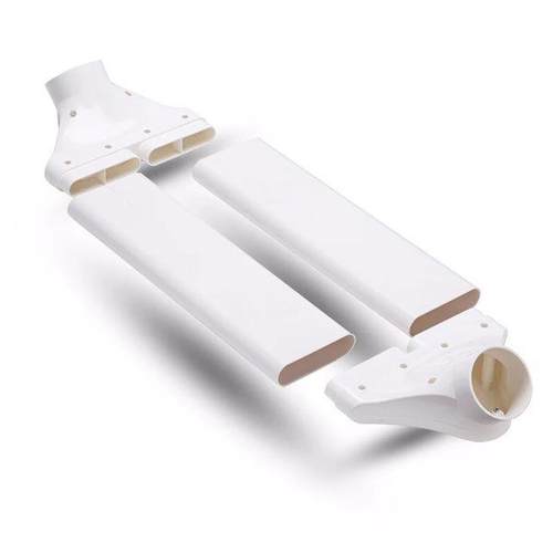 ABS新风管道过梁器扁管横梁转接器pvc110/75/160/200室内新风系统