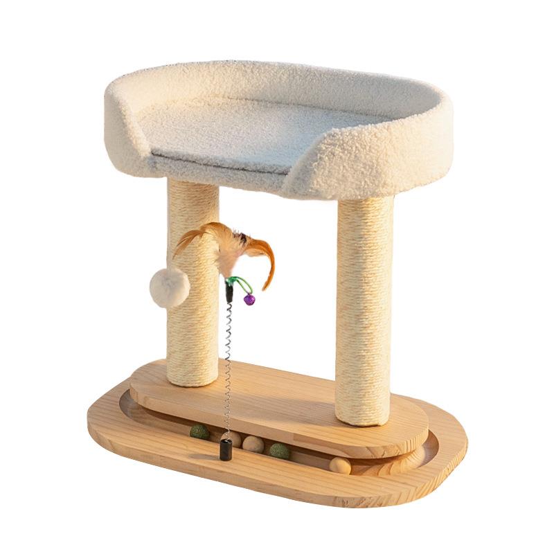 网红转盘猫窝猫树一体猫爬架大型猫布偶缅因攀爬剑麻柱子猫屋抓板