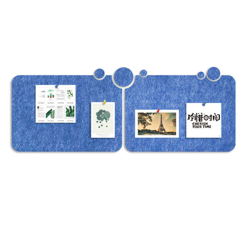 彩色毛毡客厅照片卡通墙贴自粘背胶办公室背景墙贴化纤毛毡留言板