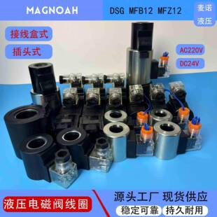液压电磁阀线圈DSG-01/02/03 4WE6换向电磁阀控制阀MFZ12-37YC