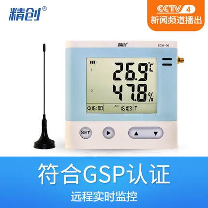 精创RCW-400A 一温一湿冷链冷库监测温度报警无线温度记录仪