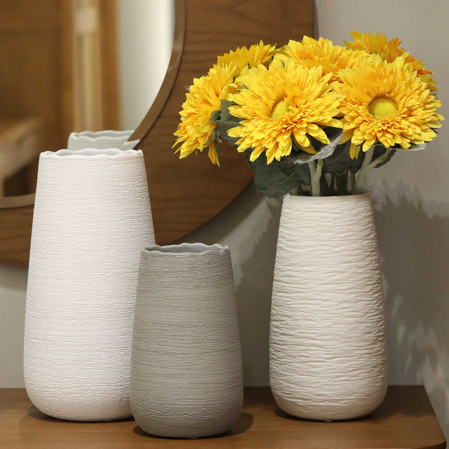 花瓶摆件客厅插花干花轻奢网红干花创意水培陶瓷感冬马小