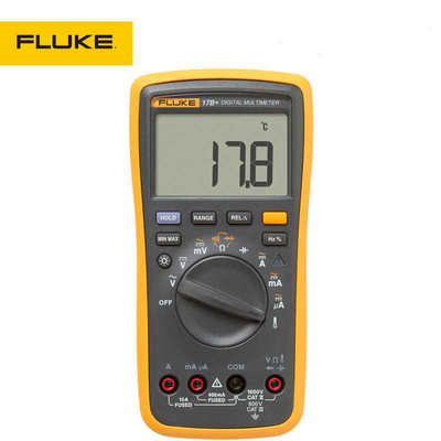 FLUKE/福禄克F17B+数字万用表自动量程高精度手持式可测温度