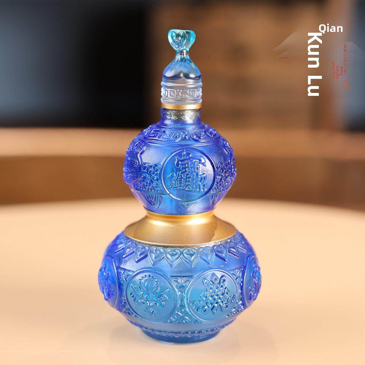 琉璃干坤葫芦摆件招财聚财纳福扭转时运风水吉祥物家居装饰工艺品