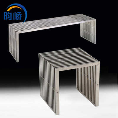 Carlisle Stool卡莱尔凳 简约现代不锈钢长短凳 中古风矮凳换鞋凳