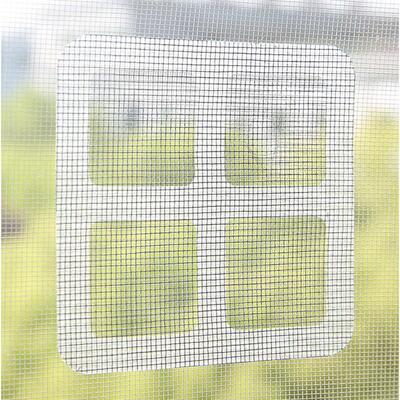 Window and door screen repair patches, seam protection strip