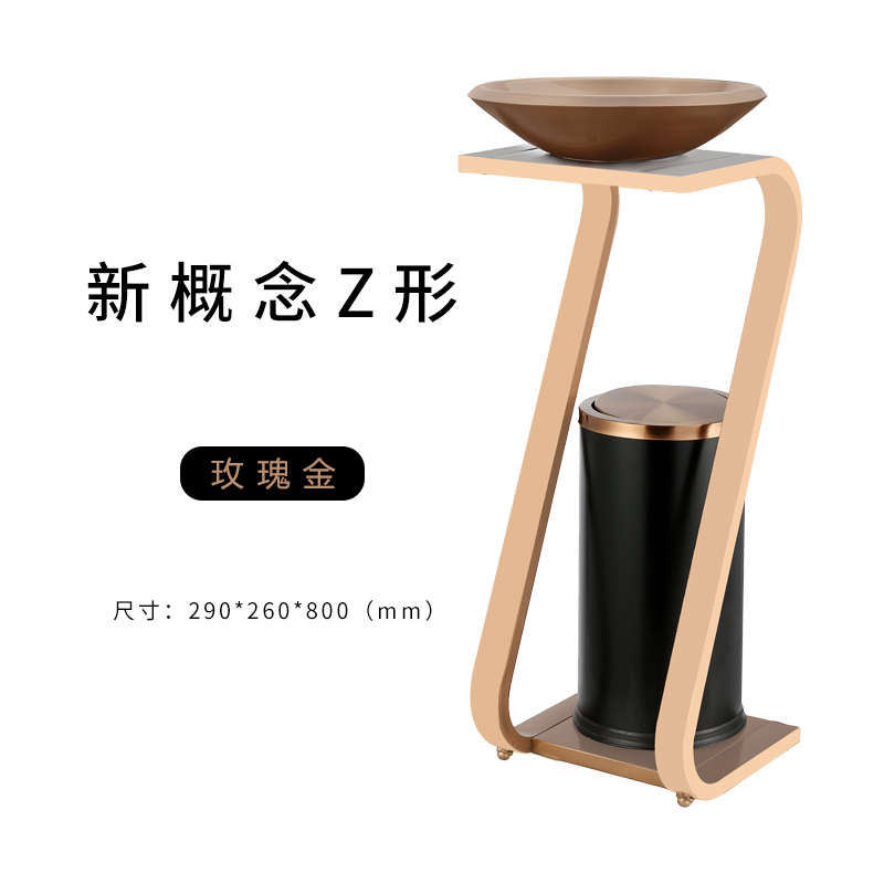 不锈垃圾桶钢带专用过道酒店宾馆走廊大堂大厅商用商场立式烟灰缸
