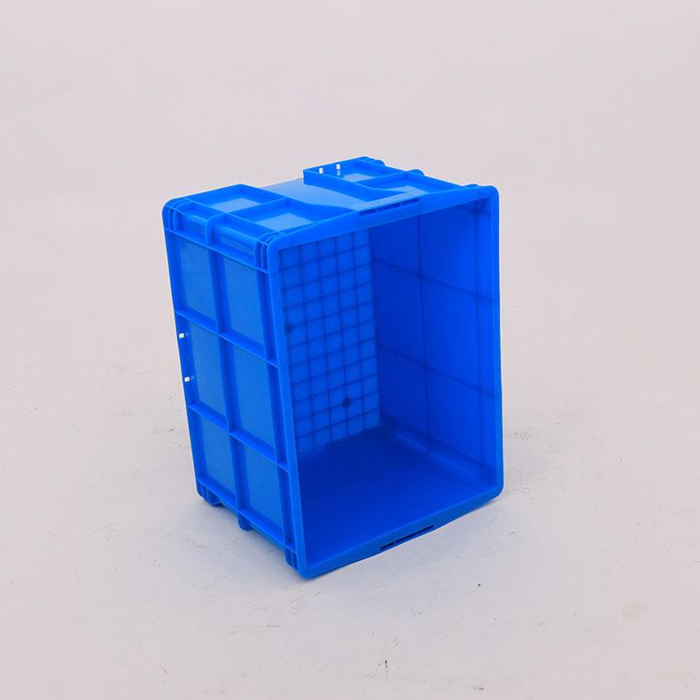 如顺加厚EIM塑料周料转箱5002-0胶塑胶包装箱带标签卡箱可码高塑