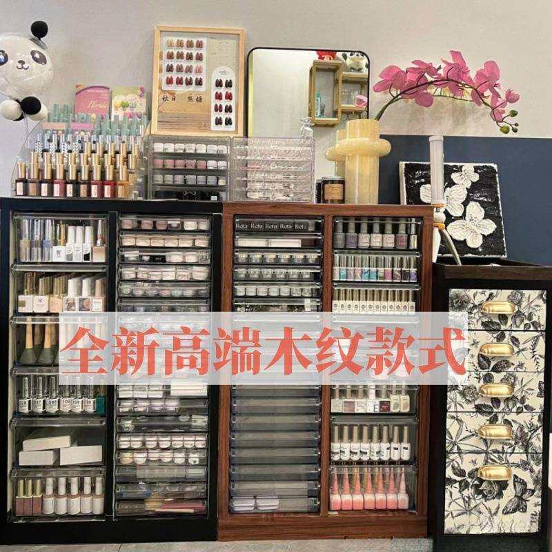 V林7A4美甲收纳甲油胶柜抽屉式储物柜烘焙模具资料柜财务票据柜布