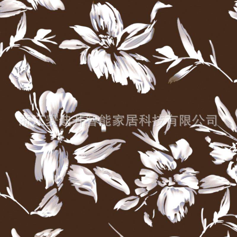 百合花无扶手贵妃沙发套简约印花弹力全包休闲沙发椅套