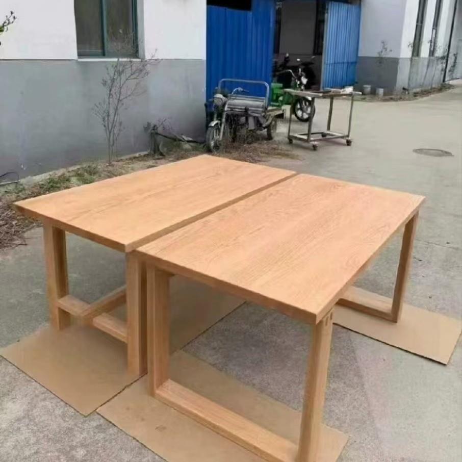 莫比恩樱桃木全实木书板原木茶餐桌电脑桌会议办公多功能工作台