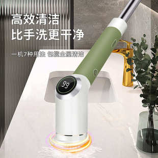 多功能家用清洁刷浴室瓷砖刷子长手柄批发 无线电动清洁刷爆款