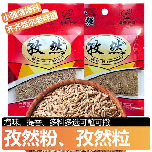 小强烧烤孜然20g东北烤肉蘸料齐齐哈尔孜然粉牛羊肉串撒料调味料