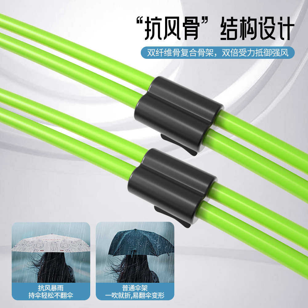 小清新卡通折叠遮阳伞可爱便携抗风八骨自动伞学生晴雨节节收伞