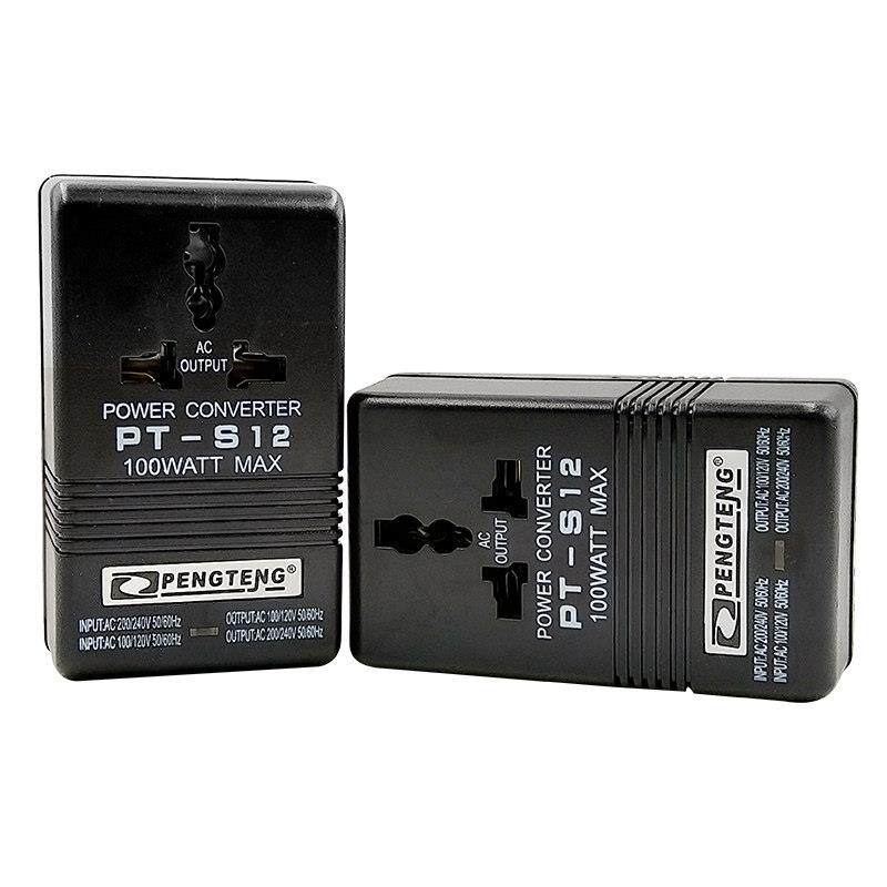 优质 220V 110V 互逆互转电压转换器 电压变换器 转换插头PT-S12