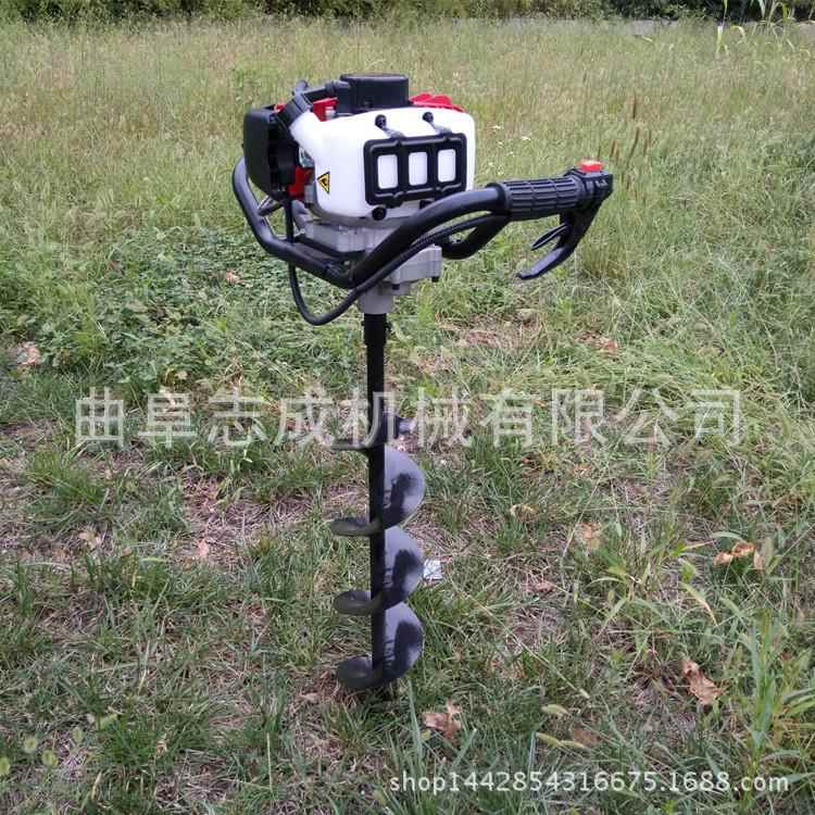 汽油动力农用挖坑机 螺旋式种植挖坑机 小型地面打洞钻孔机