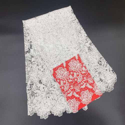 水溶满幅花边 高级电脑绣花面料女装饰品diy服装辅料蕾丝刺绣花边