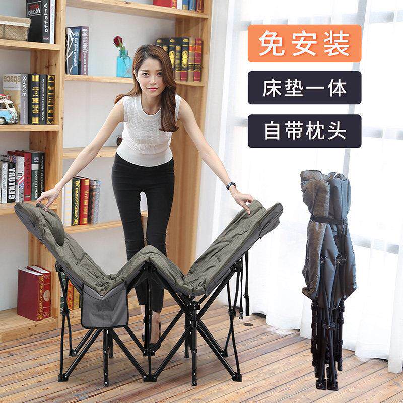灵鹰折叠床单人办公室午休午睡床可携式美式行军陪护简易躺椅神器