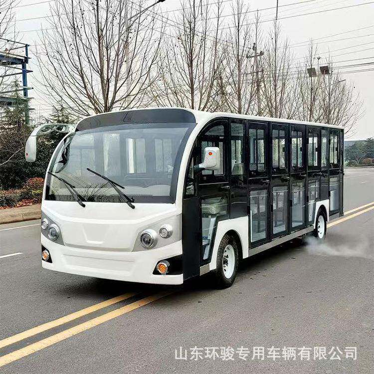 8-14座四轮电动摆渡车接待车景区旅游公园楼盘物业电动观光车