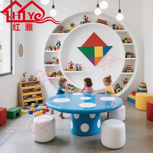 儿童区玻璃钢手工桌椅组合户外防腐轻便庭院花园阳台餐厅桌椅套装