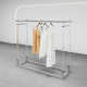 货架 亚克力不锈钢双排挂衣架中岛架陈列架女装 服装 店展示架落地式