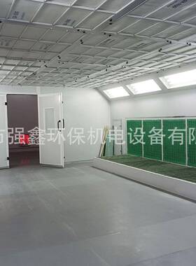 塑高烤漆房厂UAS工业烘喷干房电加温家热干式喷漆房非标喷烤漆设