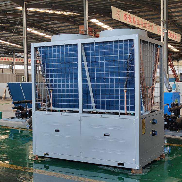 空气源热泵机组酒店采暖洗浴用空气源热 家用带暖气片空气能热泵