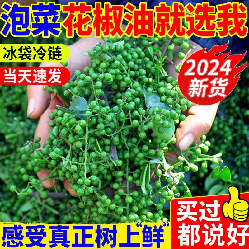 重庆花椒新鲜四川特产食用新嫩生青麻椒特麻九叶青真空保鲜湿藤椒