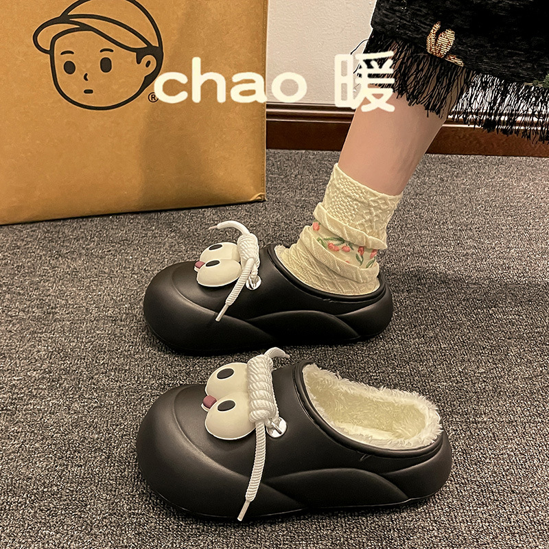 包跟防水拖鞋女士加厚学生棉鞋