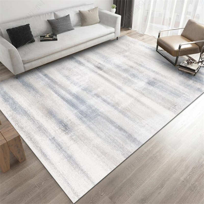 【批发】新中式北欧轻奢水墨画侘寂风地毯客厅样板间卧室茶几地垫