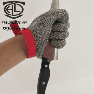 钢丝手套防割五指金属不锈钢铁手套防切割开生蚝切肉菜屠宰防刀割