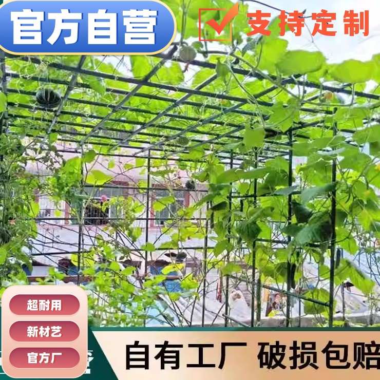 植物爬藤架户外遮阳车棚家用葡萄架黄瓜丝瓜豆角百香果阳台爬藤架