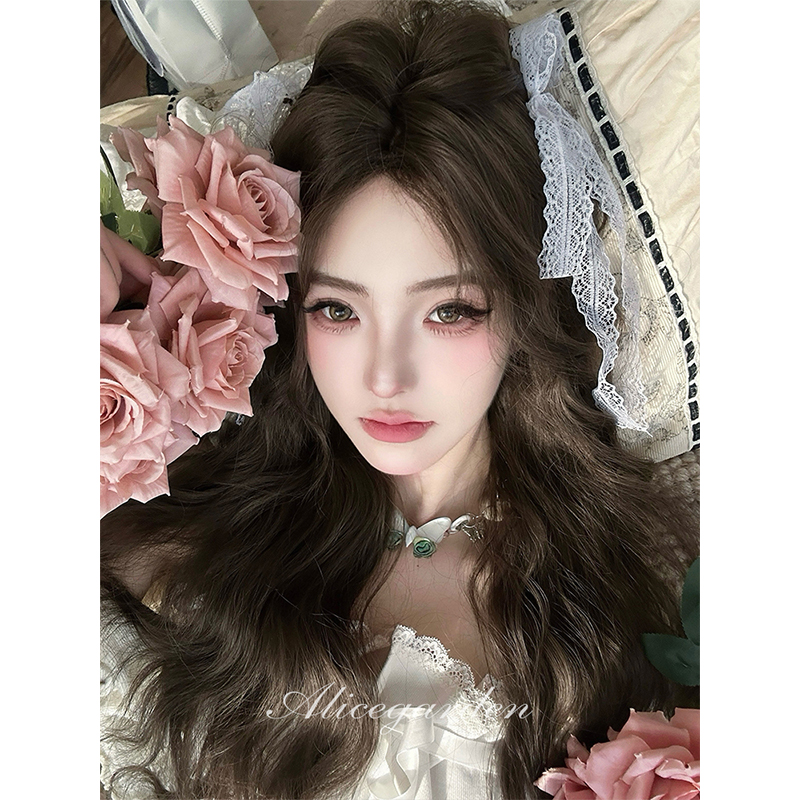 AG假发女长发网红lolita『甜心教主』 法式复古羊毛卷jk全头套