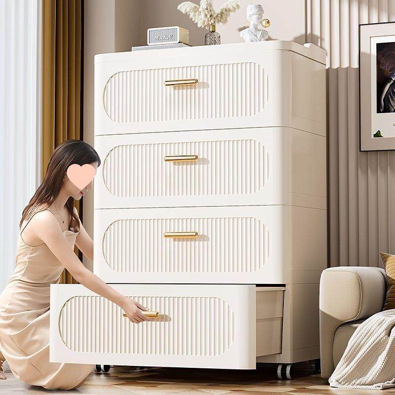 欧式收纳柜抽屉式多层衣服玩具整理箱儿童宝宝衣柜床头柜储物柜子