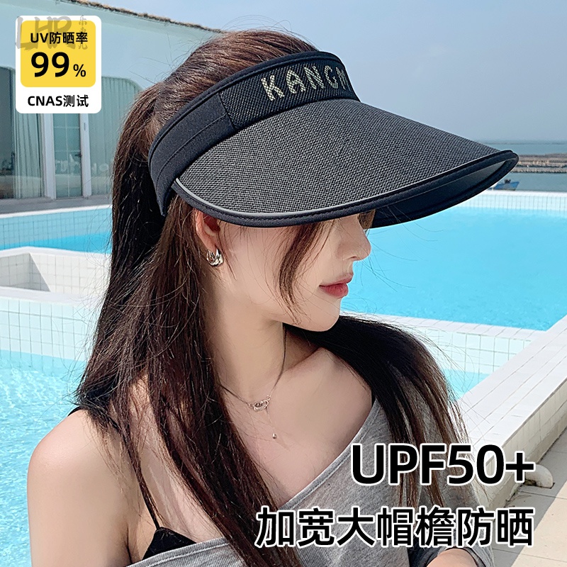 帽子女春季防晒防紫外线出行骑车空顶遮阳帽