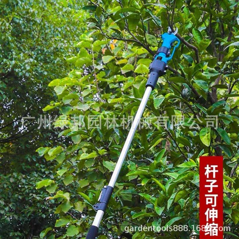 舒畅电动高枝剪 充电池式修枝剪 锂电果树剪 园林专用工具长电剪