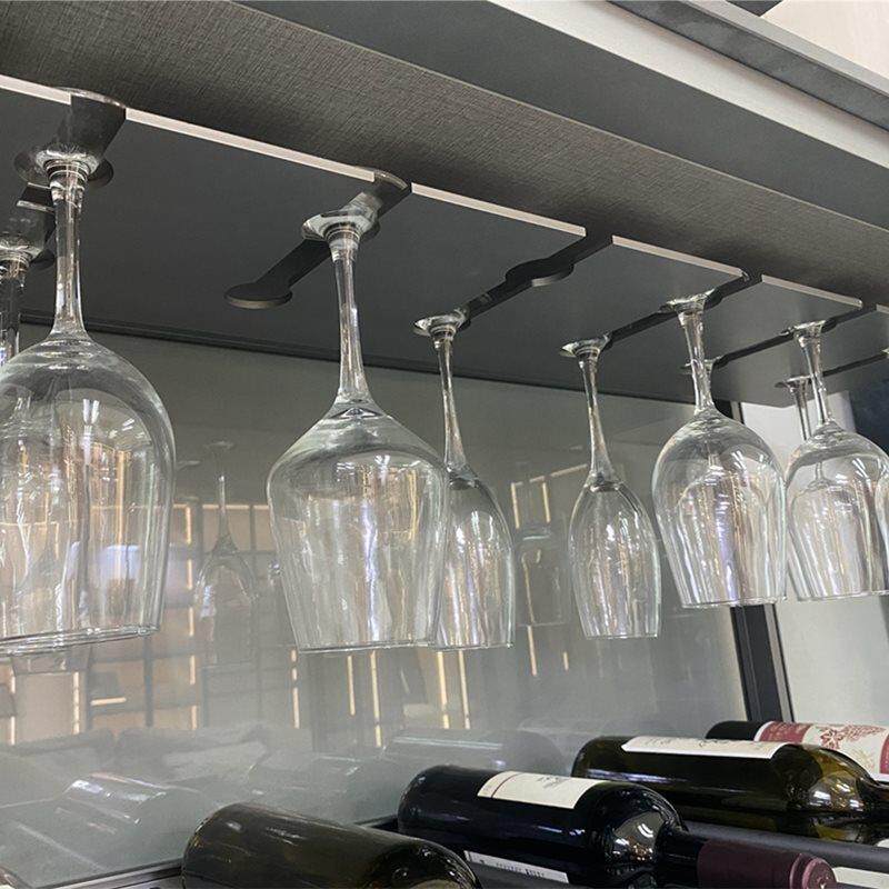 铝合金高脚杯架红酒架倒挂家用酒杯架悬挂架酒柜吊杯架吧台红