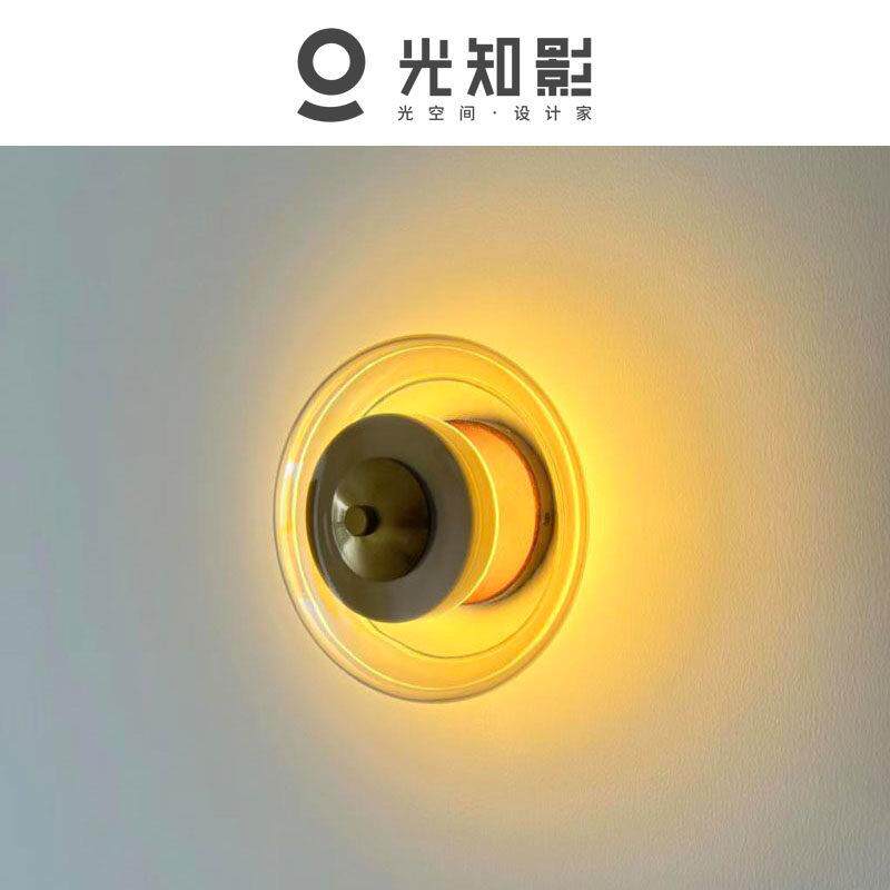 壁灯轻奢客厅饭厅卧室背景墙灯意式简约入户过道氛围感壁灯吸顶灯