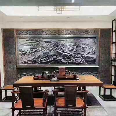 大幅砖雕影照壁浮雕仿壁古壁画画一庭帆风顺古建无品牌/材料中式