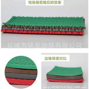 工厂PVC防滑防水地垫走廊厨房满铺镂空地毯仓库浴室网眼疏水地垫